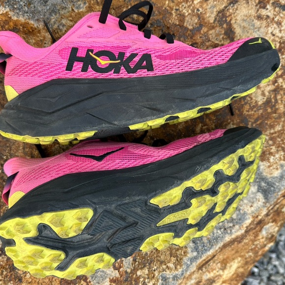 Hoka One One Women's Pink and Black Athletic Shoes - Picture 4 of 5